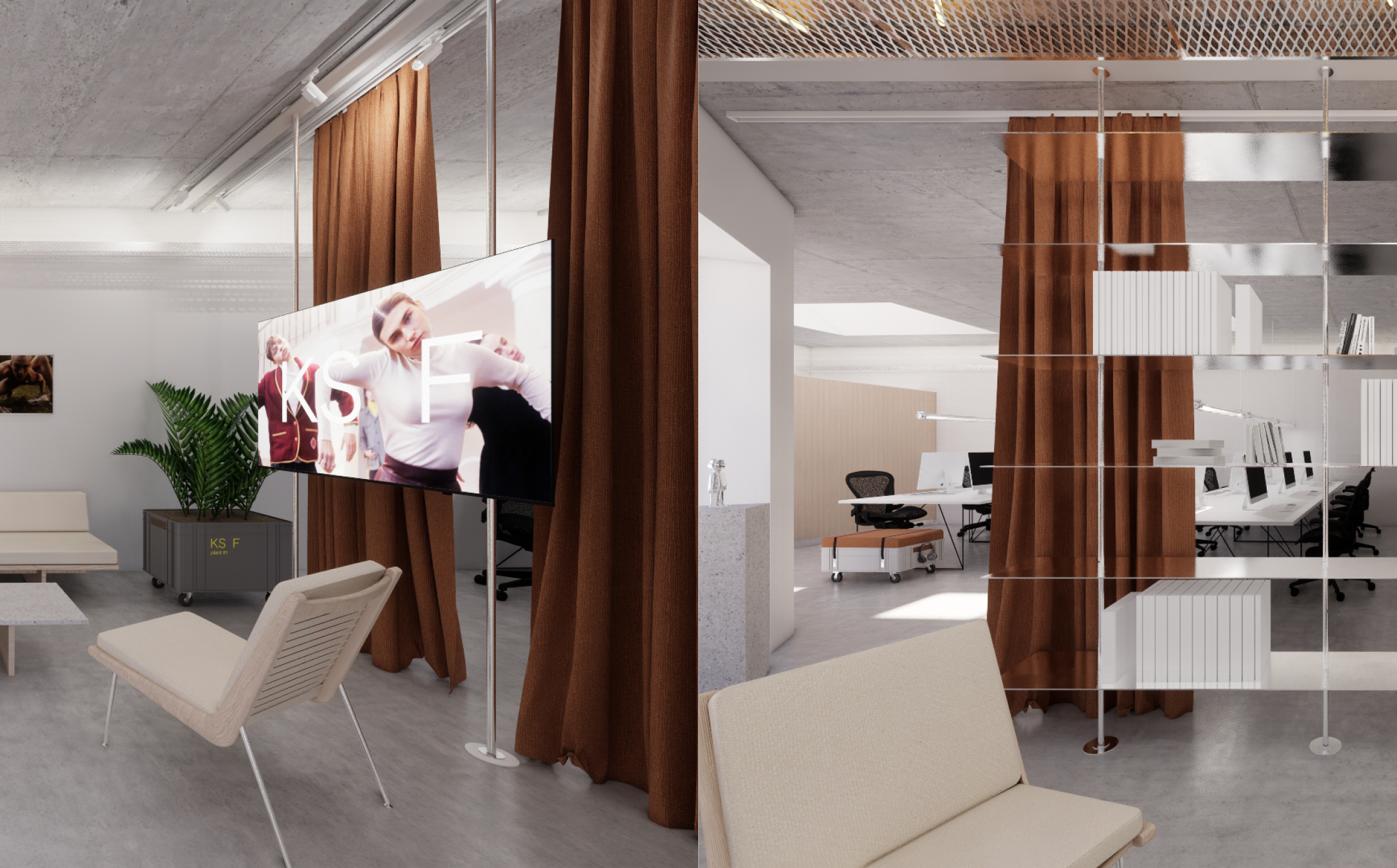 Office Design Kaischerschnittfilm